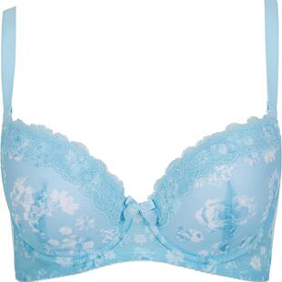 古今清新甜美蕾丝花边小杯胸罩性感聚拢上托侧收文胸内衣女0H8073