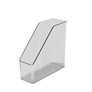 桌面书立架学生书本收纳盒亚克力透明书桌办公桌a4纸文件架置物架桌面文件放置架办公室文件收纳架办公用品