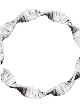 莫比乌斯几何戒指纯银韩版女