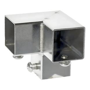 沪坚 〔快速组装型〕管夹扣25X25MM不锈钢方管连接件紧固方形管件