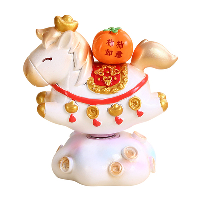 【马年限定】财财小马车载摆件