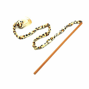 猫咪玩具逗猫棒/解闷神器/羽毛铃铛趣味互动-豹纹款