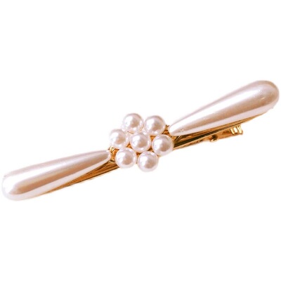 珍珠日韩风鸭嘴发夹新品