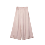 美丽客栈高端大码阔腿裤女2026春新款胖mm加肥加大显瘦三色长裤子