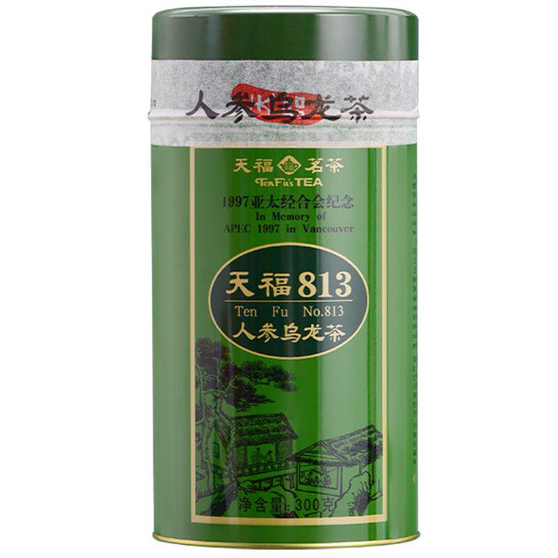 天福茗茶 813人参乌龙茶 福建高山茶 送礼 茶叶 罐装300克
