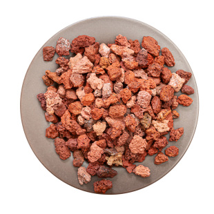 火山石颗粒多肉兰花专用颗粒土植料铺面石鱼缸底砂滤材红色火山岩