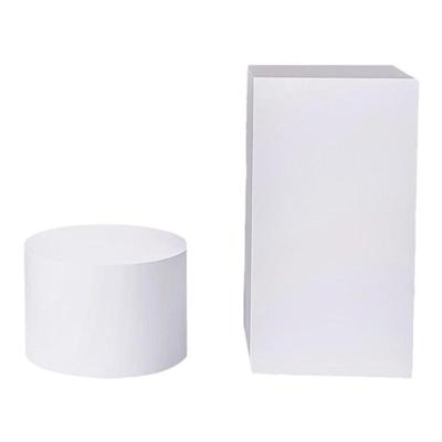 客厅圆形展示柜增高底座