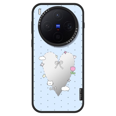 SMYIDEAL思茉伊适用oppofindx9Ultra手机壳vivox300pro磁吸x200新款promimi镜面波点爱心x9不会撞壳findx8pro
