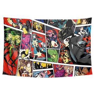女神异闻录PERSONA5二次元少女定制墙布装饰背景布海报挂毯画挂布