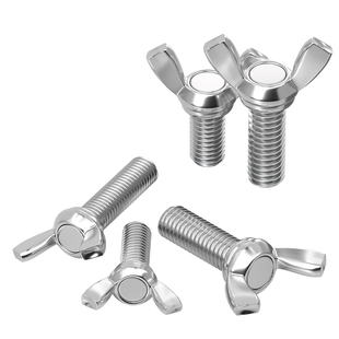 碳钢铁镀锌蝶形螺丝羊角手拧蝴碟型元宝螺钉螺栓M3M4M5M6M8M10M12