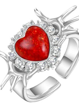 【情人节礼物】FLV精灵戒指 苹果系列轻奢小众设计感高级时尚个性