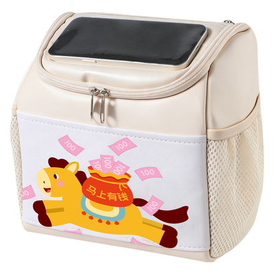 电动车前置物兜通用电瓶车挂包防水大容量手机充电器挂袋收纳神器