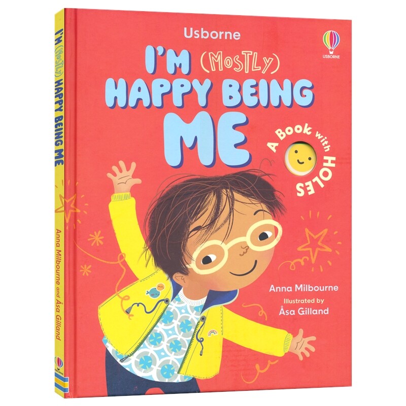 Usborne I'M (Mostly) Happy Being Me 尤斯伯恩 我(大多数时候)喜欢做自己 启蒙认知 亲子绘本 情商管理 英文原版进口儿童图书