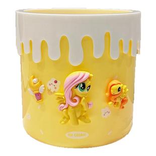 小马宝莉桌面垃圾桶可爱垃圾袋客厅卧室家用桌上书桌餐桌纸篓小号