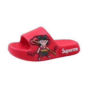 儿童拖鞋男童新款男孩子防滑红色宝宝小孩女童夏季室内小朋友软底