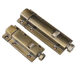 弹簧插销青古铜色锌合金自动插销门栓小窗门锁卫生间反锁柜销五金