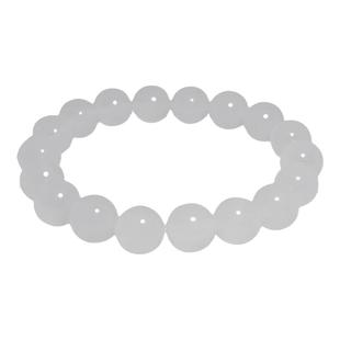 白色天然玛瑙玉髓手链女情侣闺蜜水晶串本命马年饰品男生日礼物