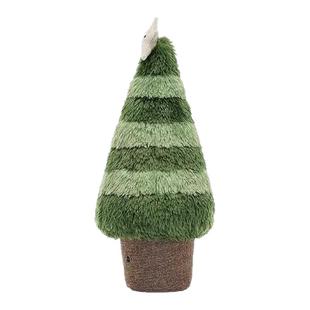 【2025圣诞新品】jellycat正品圣诞节圣诞树爆炸头企鹅耳罩茄子