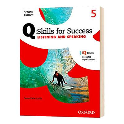 Oxford Q Skills for Success Listening and Speaking Student Book with iQ Online Level 5 牛津学术成功系列教材-听说5