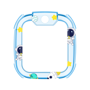 适用小天才Q2A保护套儿童电话手表Q1A渐变色保护壳D2印花U3卡通库洛米D2A钢化膜全包外框N3透明Y8配件软硅胶