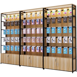 超市货架内衣展示柜自由组合手机配件饰品挂钩架便利店零食置物架