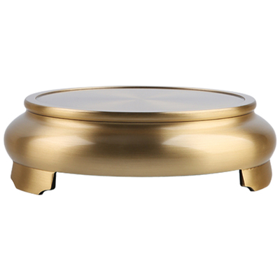 汉颂新中式黄铜三足底座支架