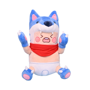 香肠派对游戏周边狼崽小肠肠毛绒公仔挂件抱枕靠儿童生日开学礼物