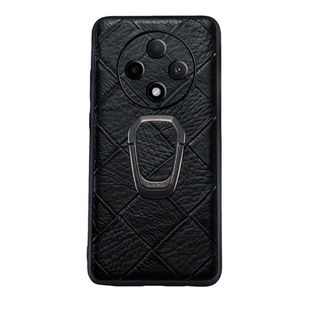 适用oppoA1/2/3/5/6/58/x/s/i/m/pro/i Plus系列A3/5活力版月梵希棱格纹商务车载便携两式磁吸全包支架手机壳