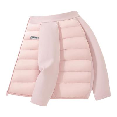 迪士尼儿童羽绒服内胆秋冬款2025新款轻薄洋气拼接女童冬装外套