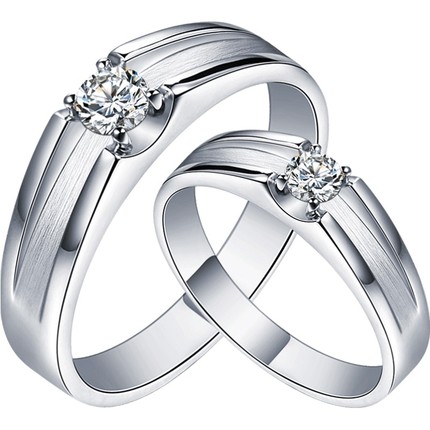 喜钻情侣钻石对戒男女款正品钻石戒指18K金钻戒专柜克拉情侣戒指