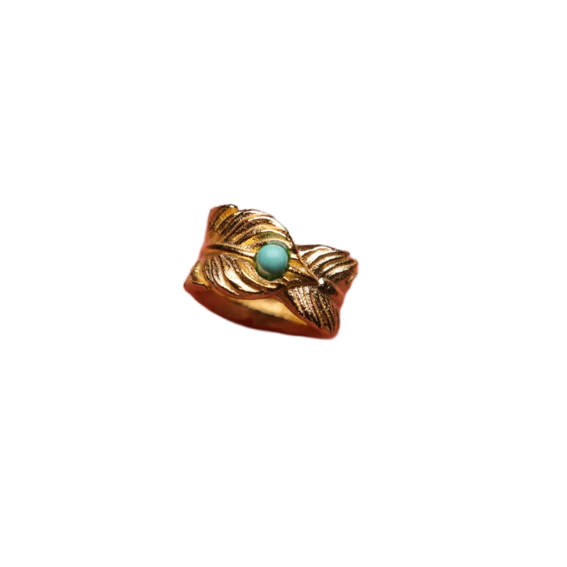 原创足银925银镀金羽毛扣跑环隔片隔珠手串手链diy文玩配珠配饰