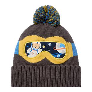 【商场同款】PawinPaw卡通小熊童装25年冬季新款男童针织帽温暖