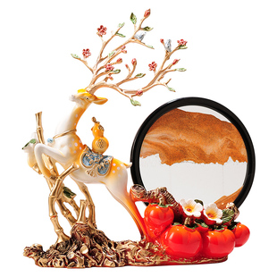 乔迁之喜流沙画客厅摆件家居电视柜酒柜装饰品新房子搬家礼物礼品