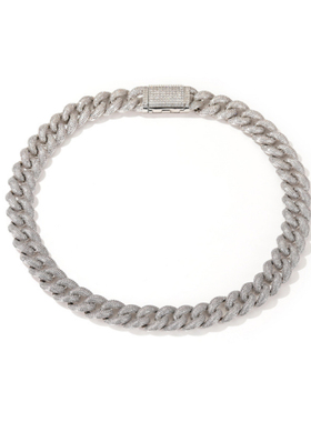 Mr.Bling密集气泡情侣满钻古巴链