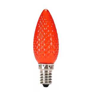 E12螺口莲花灯LED财神供灯佛台神桌香烛台电香炉拜佛长明红色灯泡