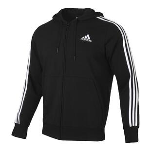 Adidas阿迪达斯外套男2023秋季新款连帽夹克宽松运动服茄克GK9032