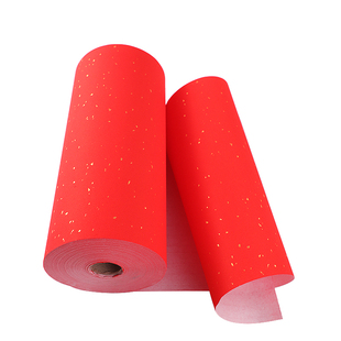 微喷打印加厚85克万年红宣长卷纸红纸洒金手写书法半生春联对联纸