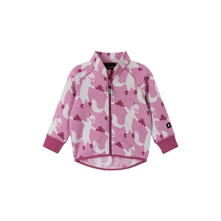 芬兰reima秋冬新款男女儿童小童运动抓绒保暖针织开衫卫衣