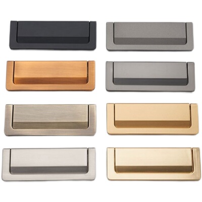 平板隐形拉手金色抽屉定制衣柜