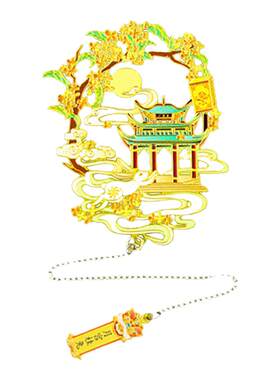 十二月令金属艺术书签&冰箱贴