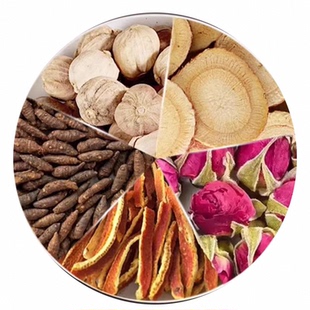 香附陈皮豆蔻玫瑰花甘草中药材各6g睡眠药枕袋香囊正品官方旗舰店