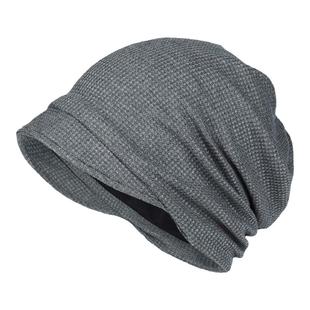 帽子女春秋薄款套头帽包头帽小帽檐针织帽韩版堆堆帽头巾帽鸭舌帽