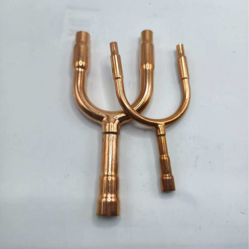 适用空调分支器分歧管中央空调铜管22T33TU型分歧器一体成型优质