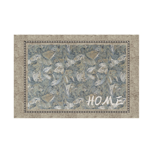 新款中式入户门地垫门口高级入门地毯门垫可裁剪家用脚垫复古免洗