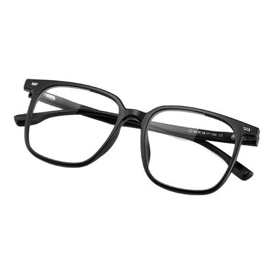 依视路镜片防蓝光方框黑框眼镜框