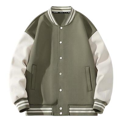 名创优品重磅撞色棒球服男