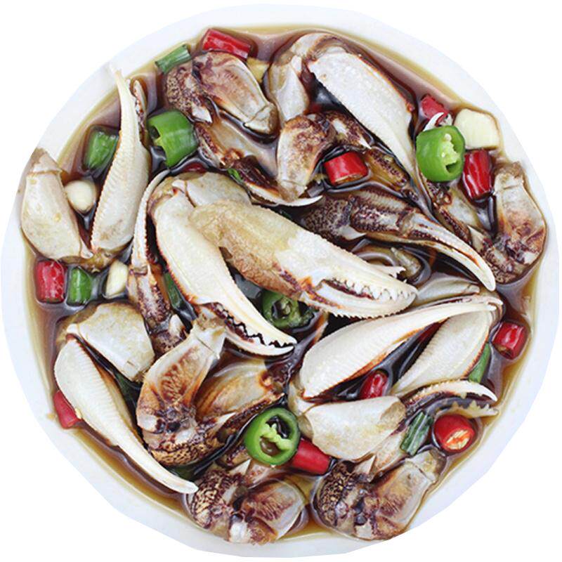 盐城特产麻辣醉蟹钳罐装捞汁海鲜熟食蟹腿香辣蟹脚生腌螃蟹即食