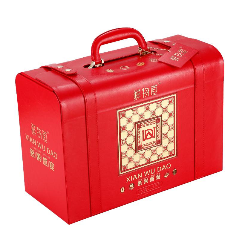 鲜物道春节高档干坚果礼盒木箱
