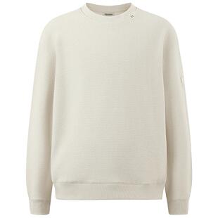 CHINISM丨重磅380G肌理针织圆领卫衣男秋季上衣外套/CXHB42K1029