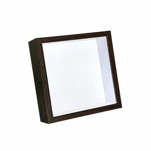 昆虫蝴蝶标本真玻璃相框镜面动植物手工DIY材料正方形摆台中空5cm